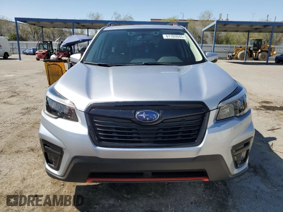 2021 Subaru Forester Special Sports with VIN JF2SKARC3MH530395, listed as a Copart auction lot 61103945 with 20,212 mi miles and Salvage title. Bid and sale history available at DreamBid. Image 5.