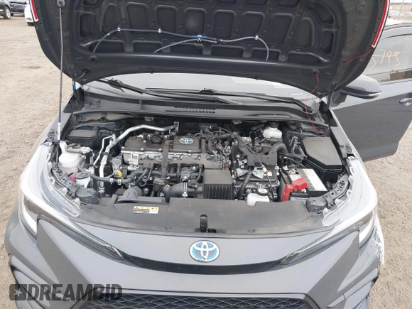 2023 Toyota Corolla Hybrid LE with VIN JTDBCMFE0P3019957, listed as a IAAI auction lot 42015785 with 58,934 mi miles and . Bid and sale history available at carsss.com. Image 10.