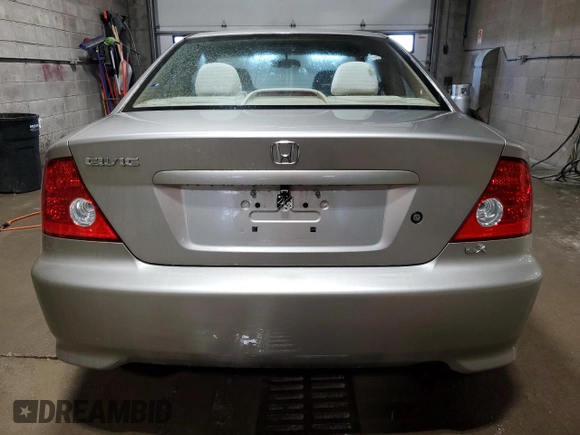 2004 Honda Civic LX z VIN 1HGEM22574L042699, wystawiony jako Copart lot #56596165 z przebiegiem 77 198 mil mil oraz Czysty tytuł • Clean title. Historia ofert i sprzedaży dostępna na DreamBid. Obrazek 6.
