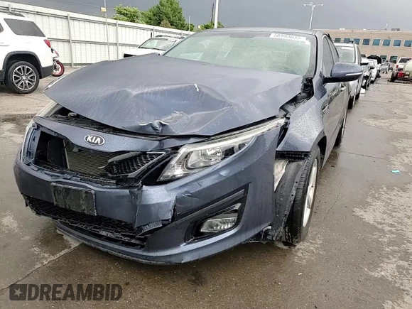 2015 Kia Optima LX with VIN 5XXGM4A76FG367532, listed as a Copart auction lot 58993035 with 100,928 mi miles and Salvage title. Bid and sale history available at DreamBid. Image 14.