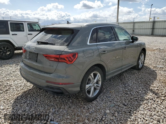 2020 Audi Q3 S line Premium Plus with VIN WA1EECF32L1046027, listed as a Copart auction lot 48918483 with 16,022 mi miles and . Bid and sale history available at DreamBid. Image 3.