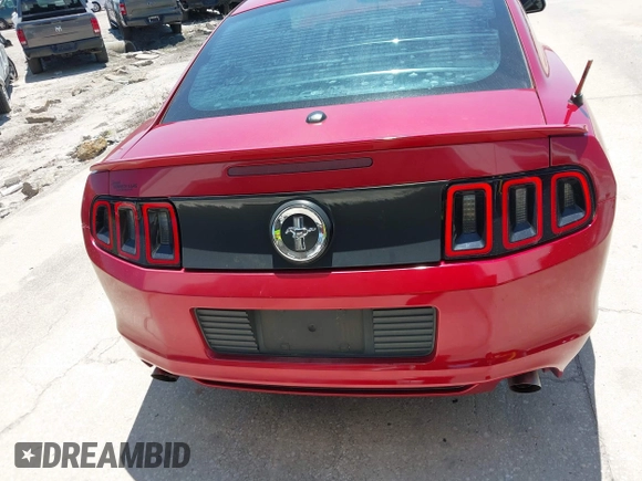2013 Ford Mustang V6 with VIN 1ZVBP8AM0D5200449, listed as a IAAI auction lot 42046536 with Not Provided miles. Bid and sale history available at carsss.com. Image 17.