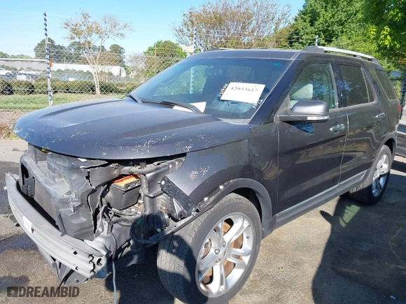 2015 Ford Explorer Limited with VIN 1FM5K7F85FGB78634, listed as a IAAI auction lot 42053617 with 69,540 mi miles. Bid and sale history available at carsss.com. Image 17.