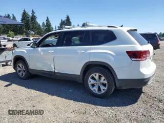 2018 Volkswagen Atlas SE with VIN 1V2CR2CAXJC543664, listed as a Copart auction lot 63707945 with 126,490 mi miles and Salvage title. Bid and sale history available at DreamBid. Image 2.