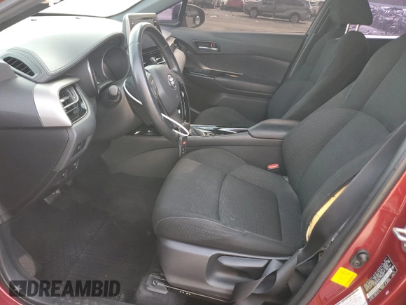 2019 Toyota C-HR XLE with VIN JTNKHMBX5K1048945, listed as a Copart auction lot 50242345 with 44,252 mi miles and Salvage Title. Bid and sale history available at DreamBid. Image 7.