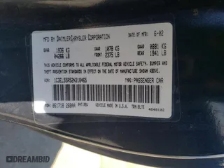 2002 Chrysler Sebring LXi with VIN 1C3EL55R52N318465, listed as a Copart auction lot 62482264 with 109,045 mi miles and Salvage Title. Bid and sale history available at carsss.com. Image 14.