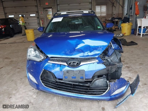 2014 Hyundai Veloster with VIN KMHTC6AD4EU196870, listed as a IAAI auction lot 41207663 with 119,252 mi miles. Bid and sale history available at carsss.com. Image 12.