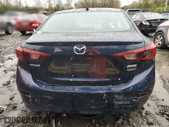 2016 Mazda Mazda3 i Grand Touring with VIN JM1BM1X70G1316203, listed as a Copart auction lot 52067675 with 61,247 mi miles and Salvage Title. Bid and sale history available at carsss.com. Image 6.