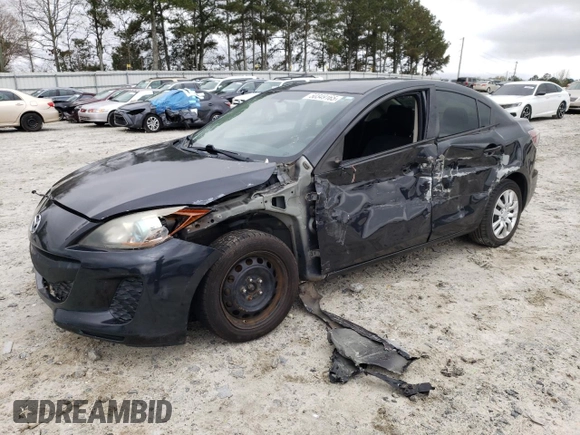 2013 Mazda Mazda3 i Sport with VIN JM1BL1U70D1773208, listed as a Copart auction lot 50349165 with 207,136 mi miles and Salvage Title. Bid and sale history available at carsss.com. Image 1.