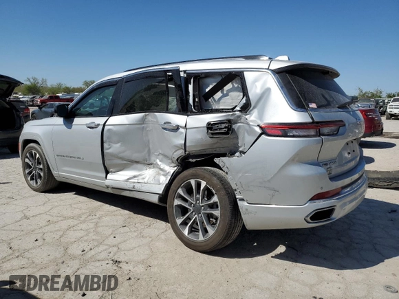 2022 Jeep Grand Cherokee Overland with VIN 1C4RJKDG0N8561055, listed as a Copart auction lot 53207195 with 23,504 mi miles and Salvage title. Bid and sale history available at DreamBid. Image 2.