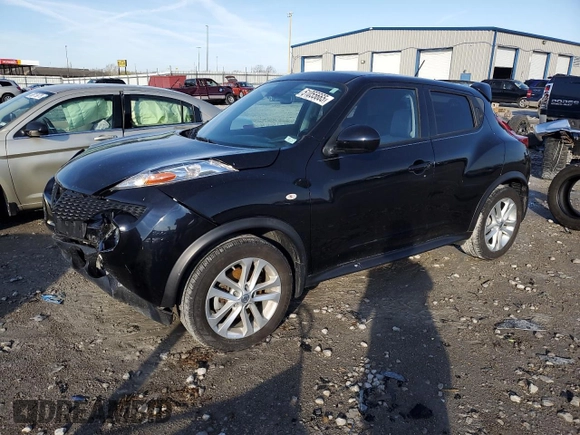 2014 Nissan Juke SL with VIN JN8AF5MV5ET362096, listed as a Copart auction lot 51055665 with 95,998 mi miles and Salvage Title. Bid and sale history available at carsss.com. Image 1.