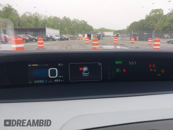 2020 Toyota Prius LE with VIN JTDL9RFU1L3017703, listed as a IAAI auction lot 42277379 with 25,593 mi miles and . Bid and sale history available at DreamBid. Image 7.