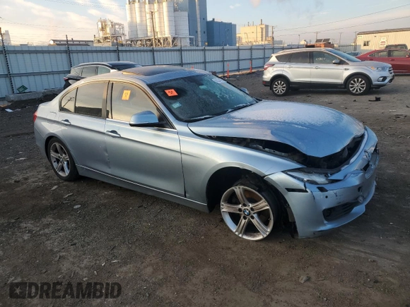 2013 BMW 3 Series 328i xDrive with VIN WBA3B3G53DNR79660, listed as a Copart auction lot 88234295 with 0 mi miles and Salvage Title. Bid and sale history available at carsss.com. Image 4.