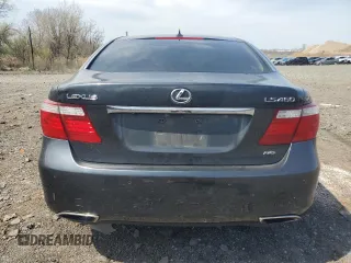 2009 Lexus LS 460 with VIN JTHCL46F695002146, listed as a Copart auction lot 53454775 with Not Provided miles and Salvage Title. Bid and sale history available at DreamBid. Image 6.