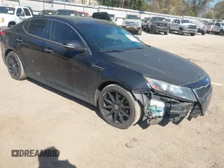 2013 Kia Optima SX with VIN 5XXGR4A64DG100105, listed as a IAAI auction lot 41856618 with 288,670 mi miles. Bid and sale history available at carsss.com. Image 1.