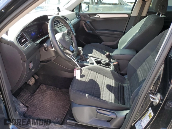 2022 Volkswagen Tiguan S with VIN 3VV0B7AXXNM045175, listed as a Copart auction lot 51555585 with 57,657 mi miles and Salvage title. Bid and sale history available at DreamBid. Image 7.