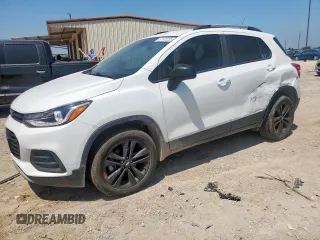2021 Chevrolet Trax LT with VIN KL7CJPSM5MB372699, listed as a Copart auction lot 57873255 with 77,361 mi miles and Salvage title. Bid and sale history available at DreamBid. Image 1.