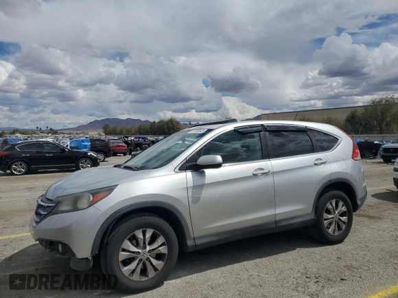 2013 Honda CR-V EX with VIN 2HKRM4H58DH677602, listed as a Copart auction lot 51869445 with 130,043 mi miles and Salvage Title. Bid and sale history available at carsss.com. Image 1.