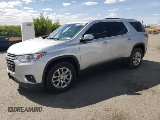 2018 Chevrolet Traverse LT Cloth with VIN 1GNERGKW4JJ173593, listed as a Copart auction lot 55134105 with 110,024 mi miles and Salvage title. Bid and sale history available at DreamBid. Image 1.