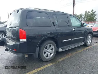 2011 Nissan Armada SV with VIN 5N1AA0ND5BN600138, listed as a IAAI auction lot 41535623 with 218,533 mi miles and . Bid and sale history available at DreamBid. Image 4.