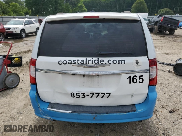 2015 Chrysler Town & Country Touring with VIN 2C4RC1BG7FR637030, listed as a Copart auction lot 64813694 with Not Provided miles and Clean Title. Bid and sale history available at carsss.com. Image 6.