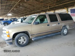 1999 Chevrolet Suburban with VIN 3GNEC16R3XG249107, listed as a Copart auction lot 46469765 with 165,376 mi miles and Clean Title. Bid and sale history available at carsss.com. Image 1.