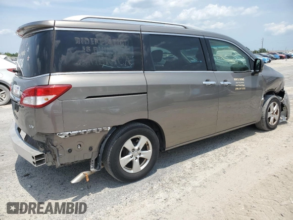 2017 Nissan Quest SV z VIN JN8AE2KP0H9165716, wystawiony jako Copart lot #57206875 z przebiegiem 103 551 mil mil oraz Szkoda całkowita • Salvage title. Historia ofert i sprzedaży dostępna na DreamBid. Obrazek 3.