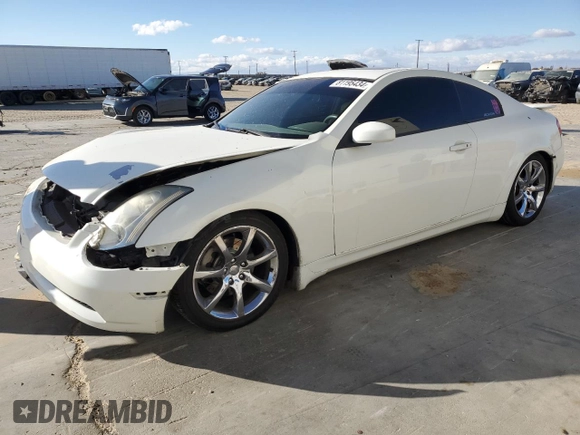 2006 Infiniti G35 Coupe with VIN JNKCV54E86M702276, listed as a Copart auction lot 81195434 with 102,312 mi miles and Salvage Title. Bid and sale history available at carsss.com. Image 1.