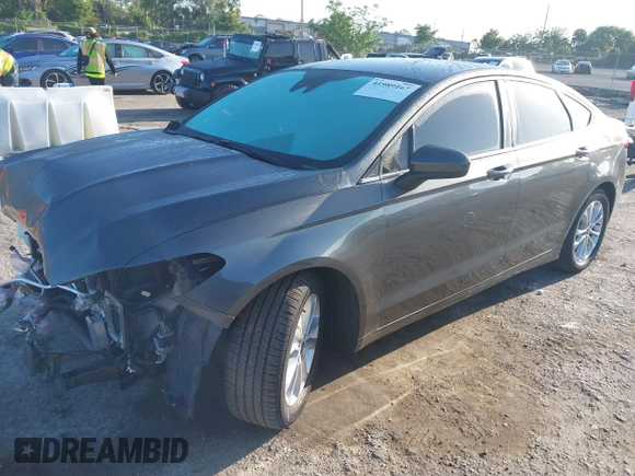 2020 Ford Fusion SE with VIN 3FA6P0HDXLR263572, listed as a IAAI auction lot 41989167 with 42,522 mi miles. Bid and sale history available at carsss.com. Image 20.
