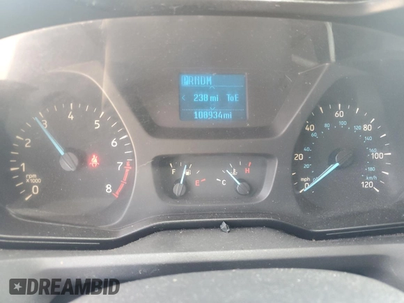 2015 Ford Transit XL with VIN 1FBZX2ZM2FKA37492, listed as a Copart auction lot 54430115 with 108,934 mi miles and Clean Title. Bid and sale history available at DreamBid. Image 9.