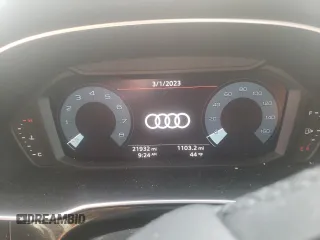 2022 Audi Q3 Premium with VIN WA1AUCF34N1001093, listed as a Copart auction lot 42963393 with 21,932 mi miles. Bid and sale history available at carsss.com. Image 9.