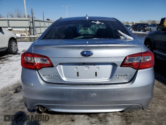 2017 Subaru Legacy Premium with VIN 4S3BNAC66H3007643, listed as a Copart auction lot 39284253 with 52,092 mi miles. Bid and sale history available at carsss.com. Image 6.