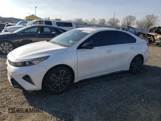 2024 Kia Forte GT-Line with VIN 3KPF54AD9RE702438, listed as a Copart auction lot 46195175 with 37,242 mi miles and Salvage Title. Bid and sale history available at carsss.com. Image 1.