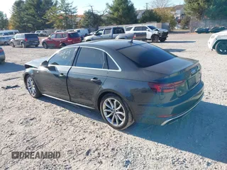 2019 Audi A4 Premium Plus with VIN WAUENAF44KA110793, listed as a IAAI auction lot 40676447 with 93,832 mi miles. Bid and sale history available at carsss.com. Image 3.