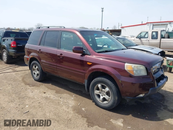 2008 Honda Pilot EX-L z VIN 5FNYF18788B017120, wystawiony jako IAAI lot #42053938 z przebiegiem 150 595 mil mil oraz . Historia ofert i sprzedaży dostępna na DreamBid. Obrazek 1.