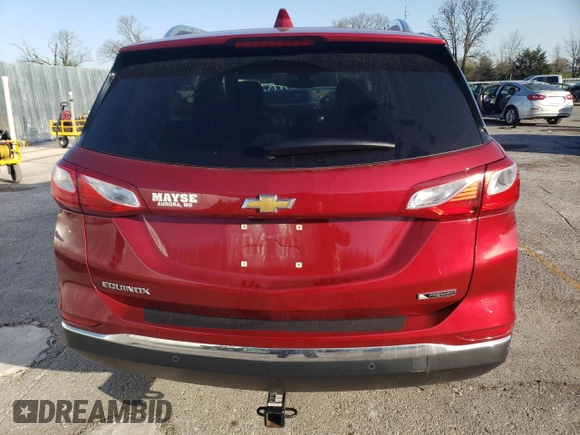 2018 Chevrolet Equinox Premier with VIN 3GNAXMEV2JS564813, listed as a Copart auction lot 52710195 with 70,042 mi miles and Salvage Title. Bid and sale history available at carsss.com. Image 6.