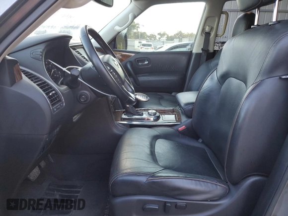 2019 Nissan Armada SV with VIN JN8AY2NC1K9584231, listed as a Copart auction lot 80300374 with 91,669 mi miles and Salvage Title. Bid and sale history available at carsss.com. Image 7.