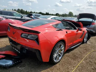 2017 Chevrolet Corvette Z06 3LZ with VIN 1G1YU2D60H5603880, listed as a Copart auction lot 62856854 with 23,022 mi miles and Salvage Title. Bid and sale history available at carsss.com. Image 3.