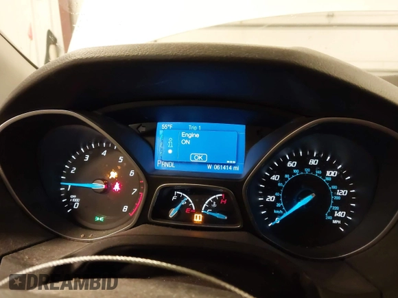 2014 Ford Focus SE with VIN 1FADP3F21EL200534, listed as a IAAI auction lot 41942026 with 61,414 mi miles. Bid and sale history available at carsss.com. Image 7.