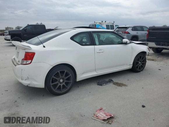 2012 Scion tC with VIN JTKJF5C78C3030027, listed as a Copart auction lot 47277245 with 0 mi miles and Salvage Title. Bid and sale history available at carsss.com. Image 3.