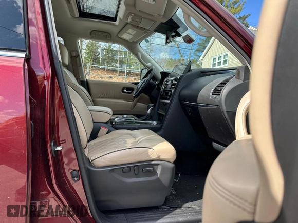 2023 Nissan Armada Platinum with VIN JN8AY2DB2P9835192, listed as a Copart auction lot 50734435 with 36,838 mi miles and Clean Title. Bid and sale history available at carsss.com. Image 8.