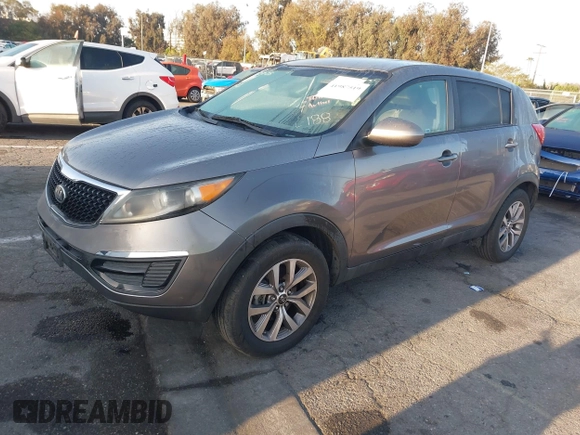 2014 Kia Sportage LX with VIN KNDPB3ACXE7618816, listed as a IAAI auction lot 41987519 with 39,369 mi miles. Bid and sale history available at carsss.com. Image 2.