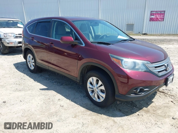 2014 Honda CR-V EX with VIN 5J6RM4H54EL033361, listed as a IAAI auction lot 42143124 with 1 mi miles. Bid and sale history available at carsss.com. Image 1.