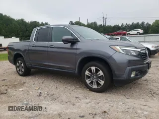 2017 Honda Ridgeline RTL-T with VIN 5FPYK3F65HB027242, listed as a Copart auction lot 62584355 with 43,165 mi miles and Salvage title. Bid and sale history available at DreamBid. Image 4.