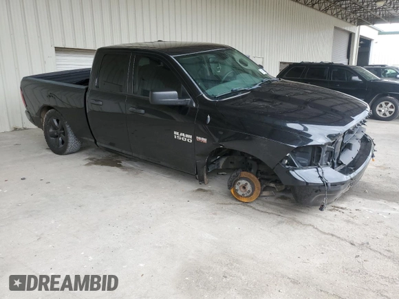 2018 Ram 1500 Tradesman with VIN 1C6RR6FT2JS143322, listed as a Copart auction lot 56588815 with 99,370 mi miles and Salvage title. Bid and sale history available at DreamBid. Image 4.