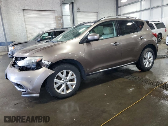 2011 Nissan Murano S with VIN JN8AZ1MW7BW173422, listed as a Copart auction lot 53913575 with 181,597 mi miles and Salvage Title. Bid and sale history available at DreamBid. Image 1.