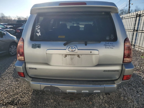 2005 Toyota 4Runner SR5 with VIN JTEBT14R450048649, listed as a Copart auction lot 83863314 with 251,320 mi miles and Salvage Title. Bid and sale history available at carsss.com. Image 6.