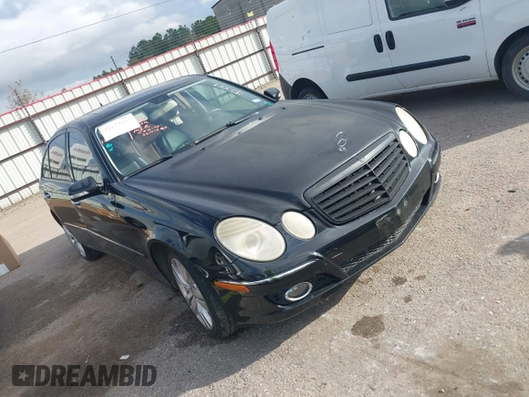 2007 Mercedes-Benz E-Class 3.5L with VIN WDBUF87X37B145449, listed as a IAAI auction lot 41159609 with 8,027 mi miles. Bid and sale history available at carsss.com. Image 1.