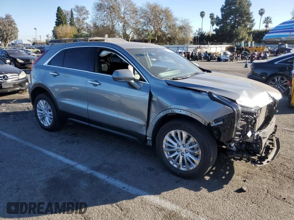 2024 Cadillac XT4 AWD Luxury with VIN 1GYFZBR40RF150020, listed as a Copart auction lot 88341385 with 9,188 mi miles and Salvage Title. Bid and sale history available at carsss.com. Image 4.