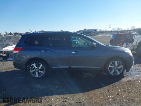 2013 Nissan Pathfinder SL with VIN 5N1AR2MM0DC606403, listed as a IAAI auction lot 41402104 with 128,644 mi miles and . Bid and sale history available at DreamBid. Image 13.